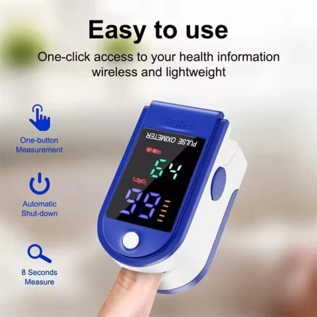 Portable Fingertip Pulse Oximeter and Heart Rate Monitor - Pack of 2 - Image 3