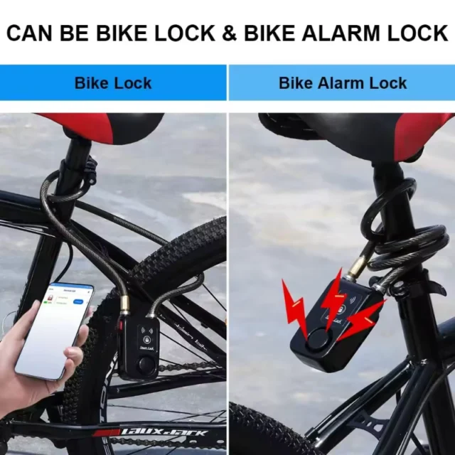 Smart 110dB Bike Alarm Lock with Bluetooth Control - Image 5