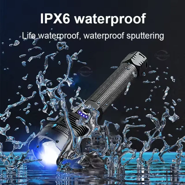 High-Power USB Rechargeable Flashlight with Zoom and 3 Light Modes - Image 5