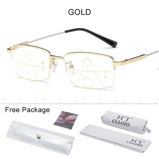 Titanium Multifocal Reading Glasses With Blue Light Protection - Image 8