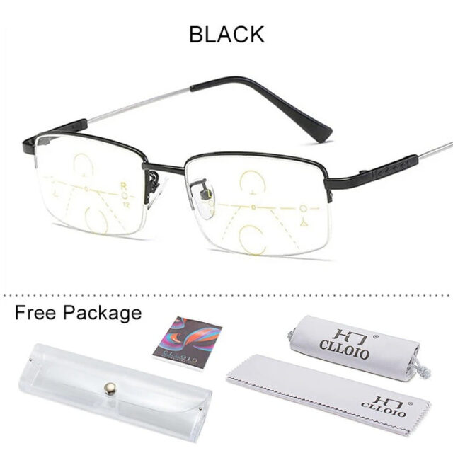 Titanium Multifocal Reading Glasses With Blue Light Protection - Image 9