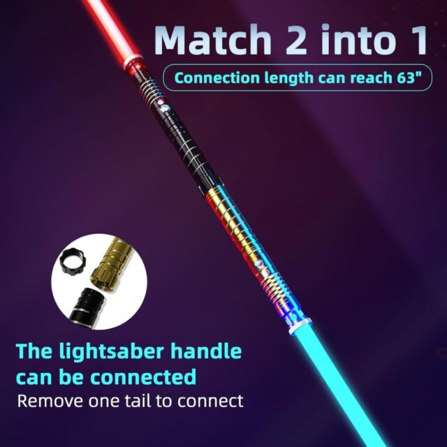 Upgraded Darth Maul Double-Bladed Rgb Lightsaber – 16 Colors - Image 6