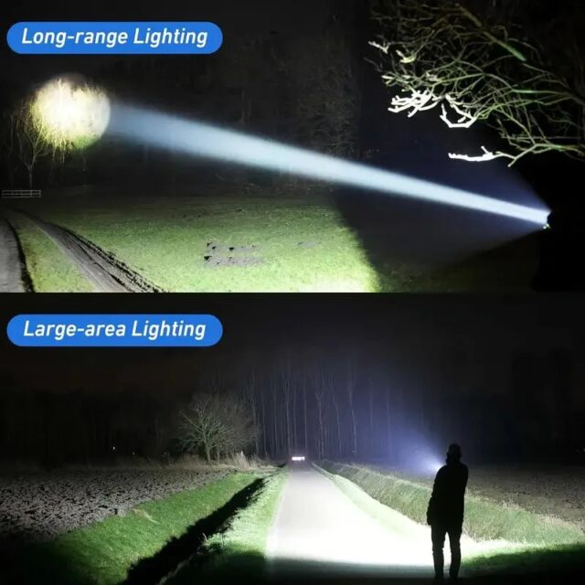 Ultra-Bright Rechargeable LED Flashlight with Zoom & 5 Modes - Image 4