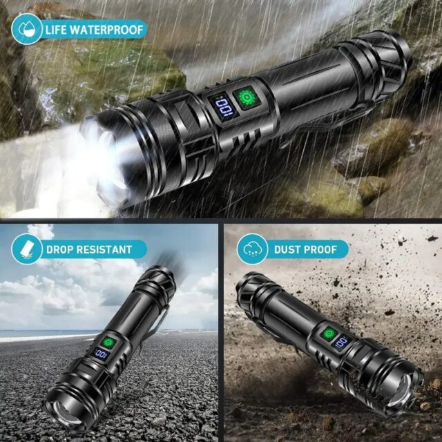Ultra-Bright Rechargeable LED Flashlight with Zoom & 5 Modes - Image 5