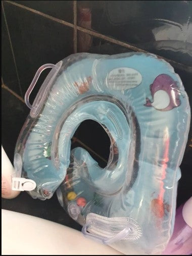 Baby Inflatable Neck Float for Swimming & Bathing (2m-3y) photo review