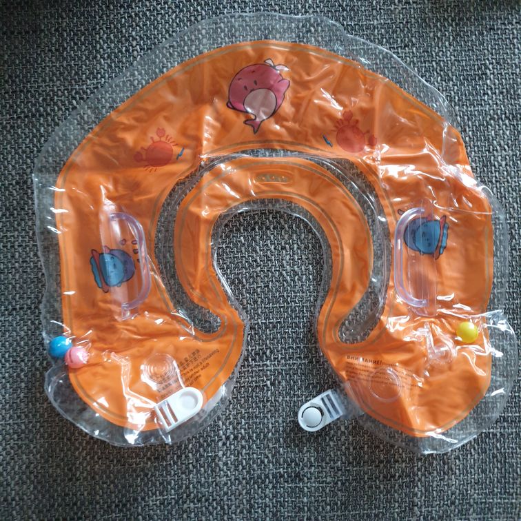 Baby Inflatable Neck Float for Swimming & Bathing (2m-3y) photo review