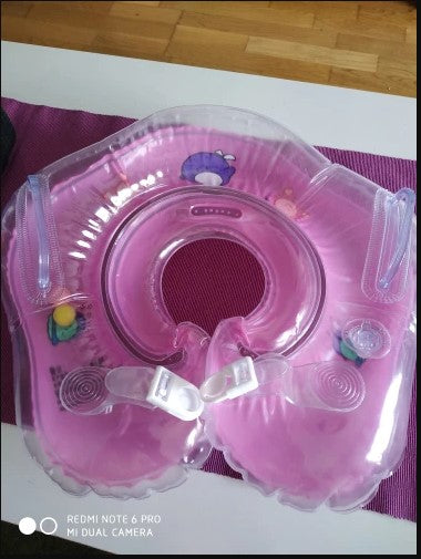 Baby Inflatable Neck Float for Swimming & Bathing (2m-3y) photo review