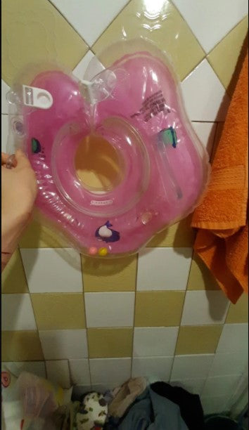 Baby Inflatable Neck Float for Swimming & Bathing (2m-3y) photo review