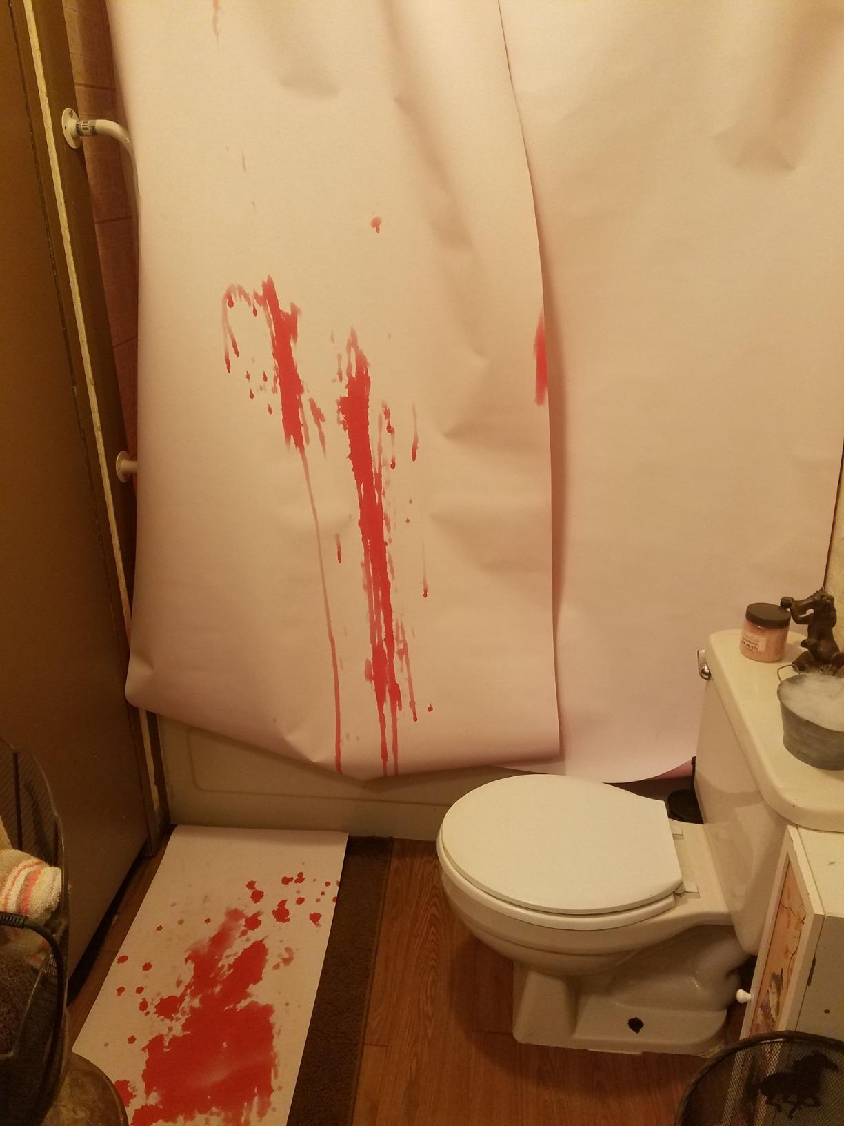 Bloody Color Changing Bath Mat photo review