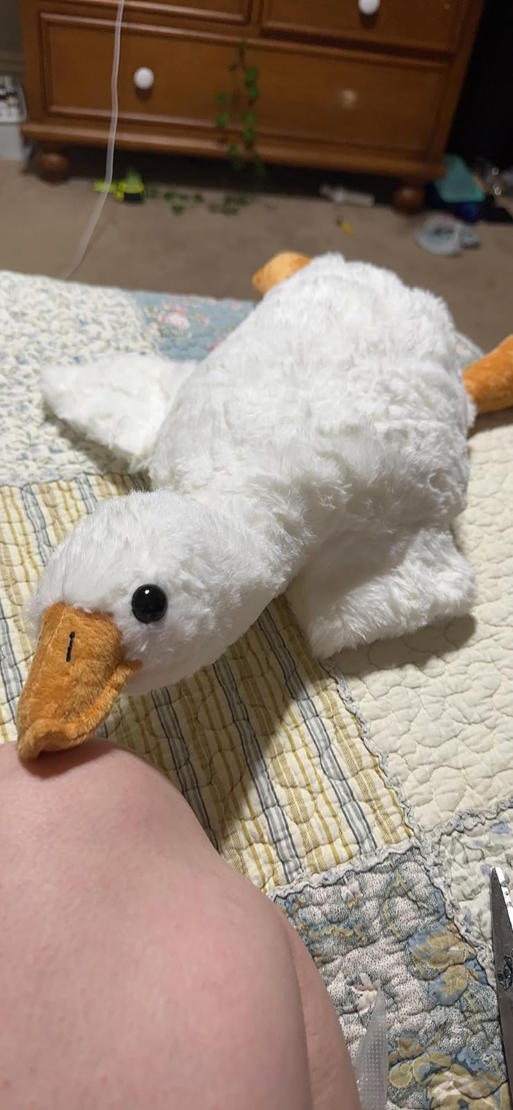 Big White Goose Plush Toy Soft Stuffed Animal 20-65 inches photo review