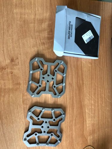 Ultralight Aluminum Clipless Pedal Adapters – Anti-Slip Platform photo review