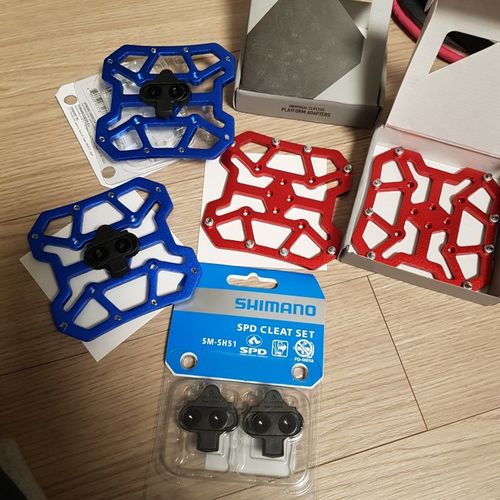 Ultralight Aluminum Clipless Pedal Adapters – Anti-Slip Platform photo review