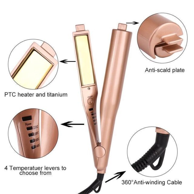 2-in-1 Hair Straightener & Curler with Negative Ions - Image 4
