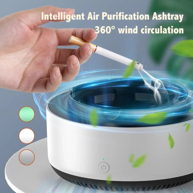 Smart Smokeless Ashtray with Air Purifier & Aroma - Image 2