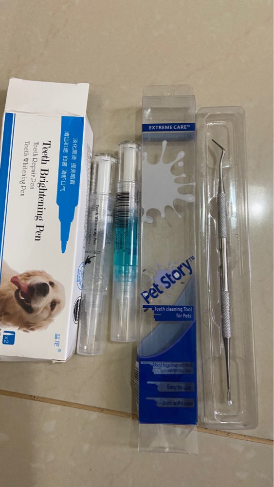 Dog Teeth Plaque Removing Pens (Set 2 Pens) photo review