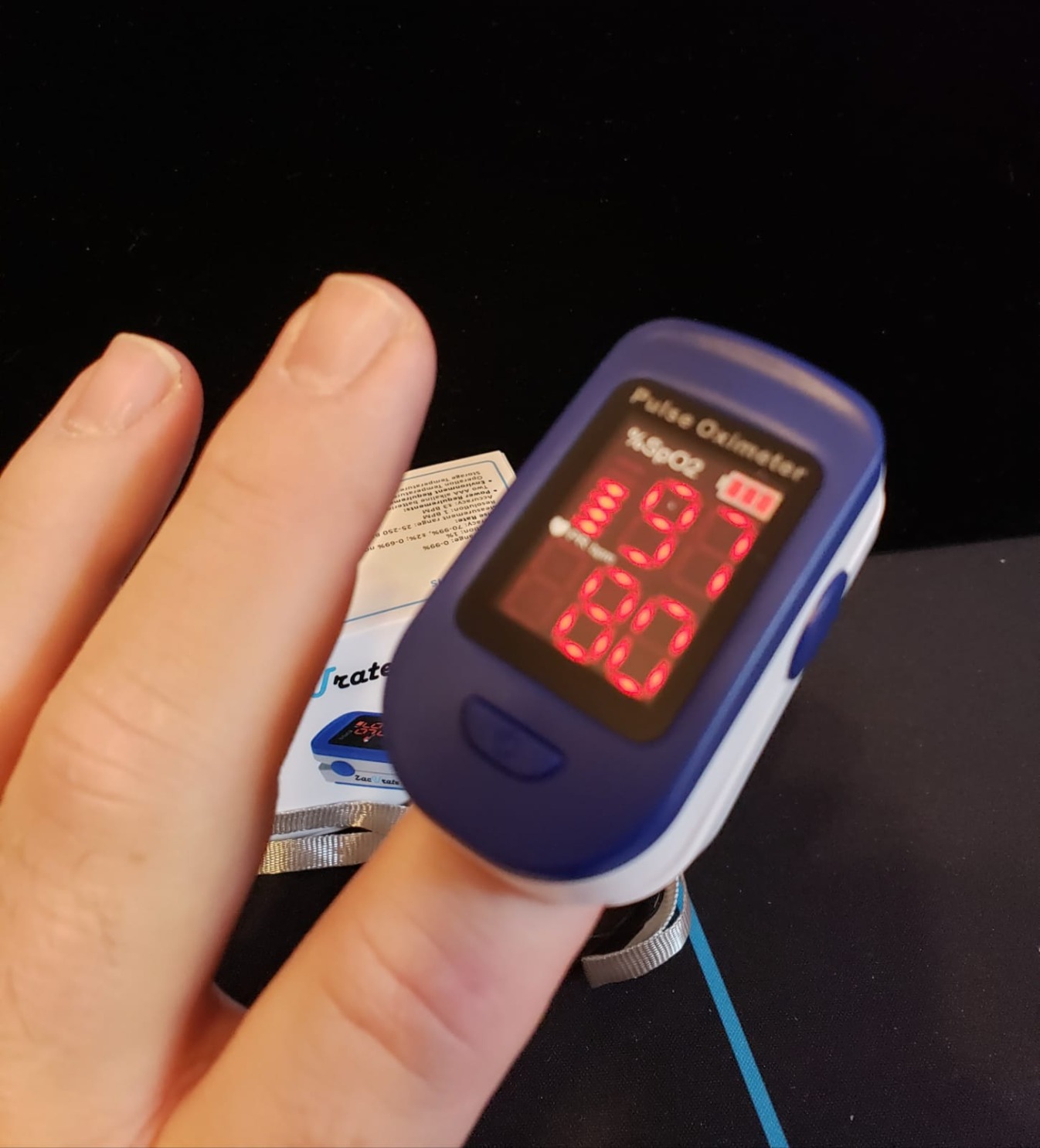Portable Fingertip Pulse Oximeter and Heart Rate Monitor - Pack of 2 photo review