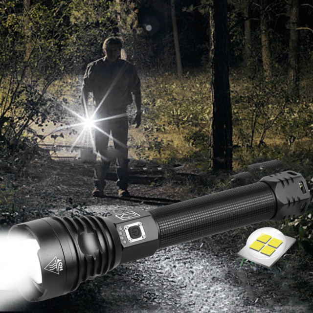 High-Power USB Rechargeable Flashlight with Zoom and 3 Light Modes - Image 7
