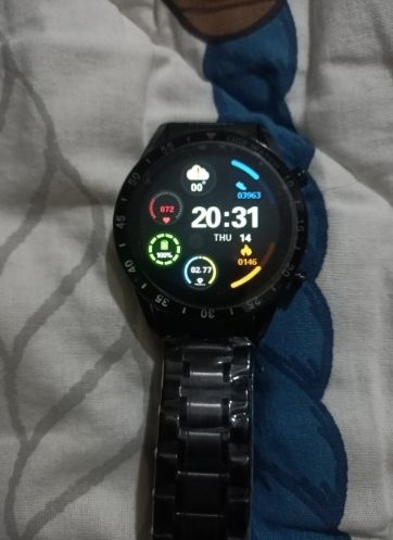 Luxury Full Circle Touch Screen Bluetooth Smart Watch with Steel Band photo review