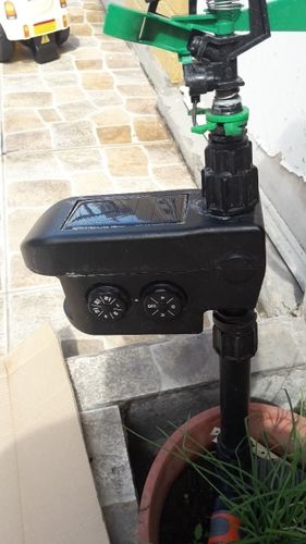 Solar Motion-Activated Animal Repellent Water Sprinkler photo review