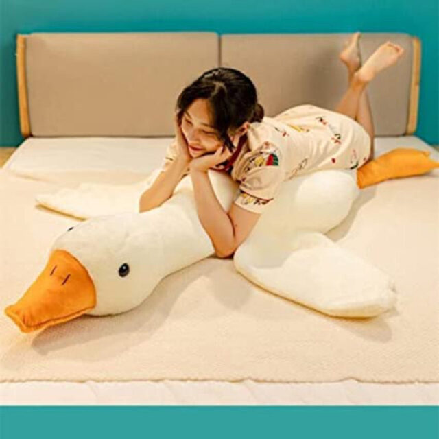 Big White Goose Plush Toy Soft Stuffed Animal 20-65 inches - Image 2