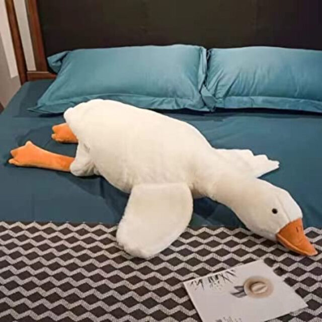 Big White Goose Plush Toy Soft Stuffed Animal 20-65 inches - Image 4