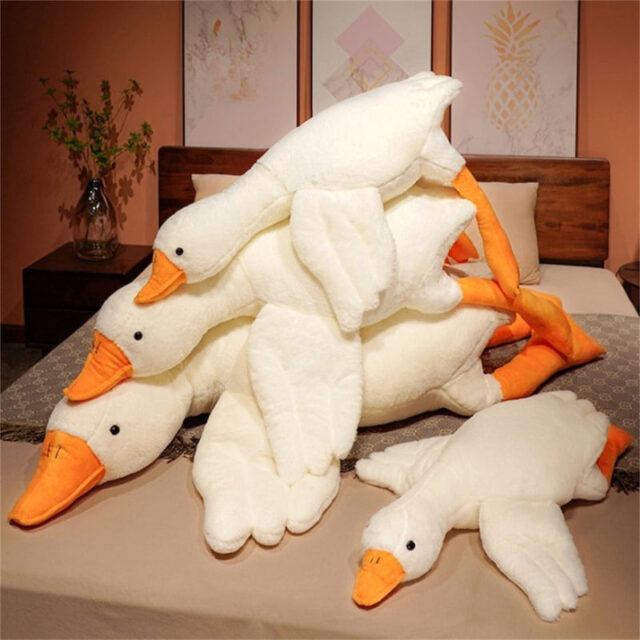 Big White Goose Plush Toy Soft Stuffed Animal 20-65 inches - Image 7