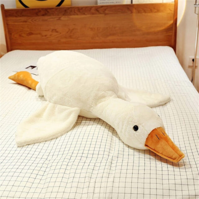 Big White Goose Plush Toy Soft Stuffed Animal 20-65 inches - Image 9