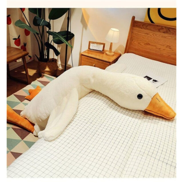 Big White Goose Plush Toy Soft Stuffed Animal 20-65 inches