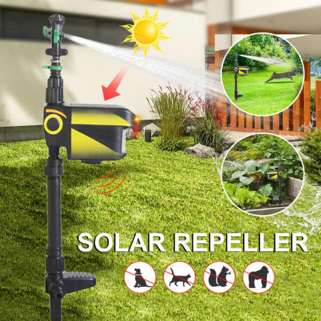 Solar Motion-Activated Animal Repellent Water Sprinkler - Image 9