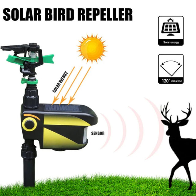 Solar Motion-Activated Animal Repellent Water Sprinkler - Image 8