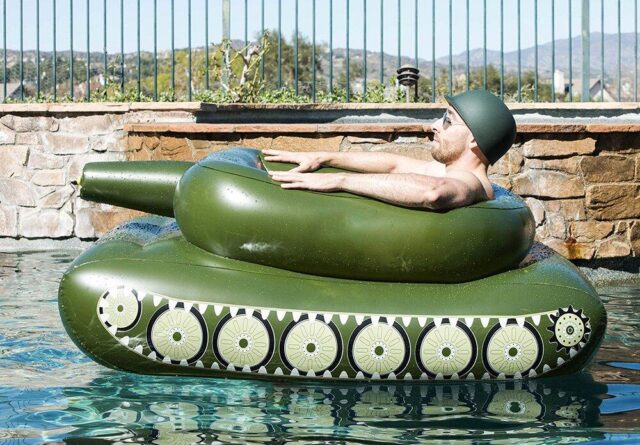 Pool Punisher Inflatable Tank Pool Float Pool Toys Pool Inflatables Swimming Pool Float - Image 5
