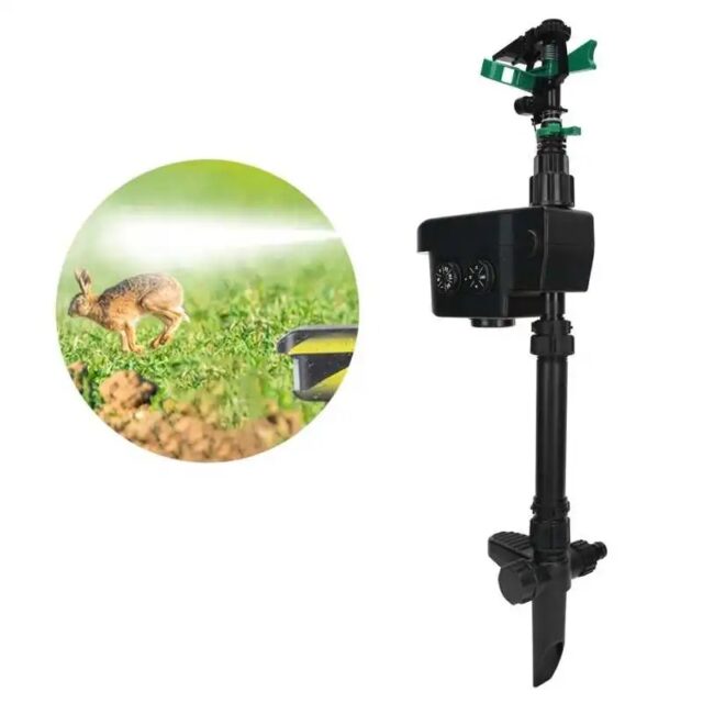 Solar Motion-Activated Sprinkler Animal Repellent & Irrigation System - Image 8