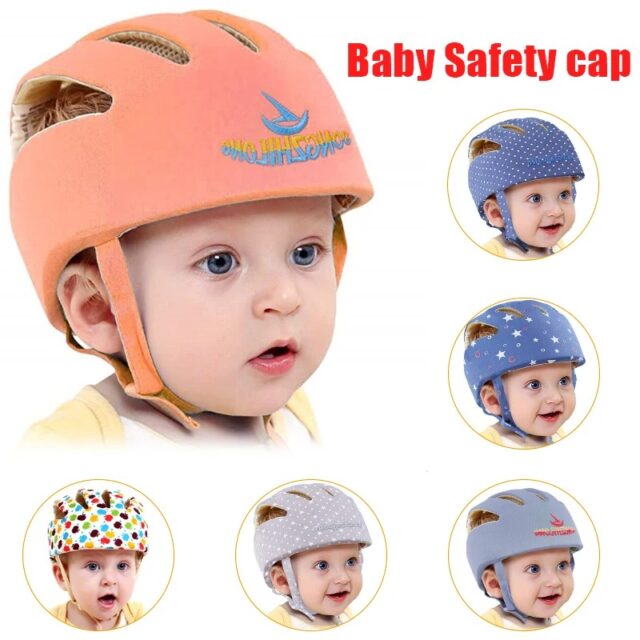 Baby Safety Helmet – Soft & Breathable Cotton Hat for Crawling & Walking (6M–5Y) - Image 2
