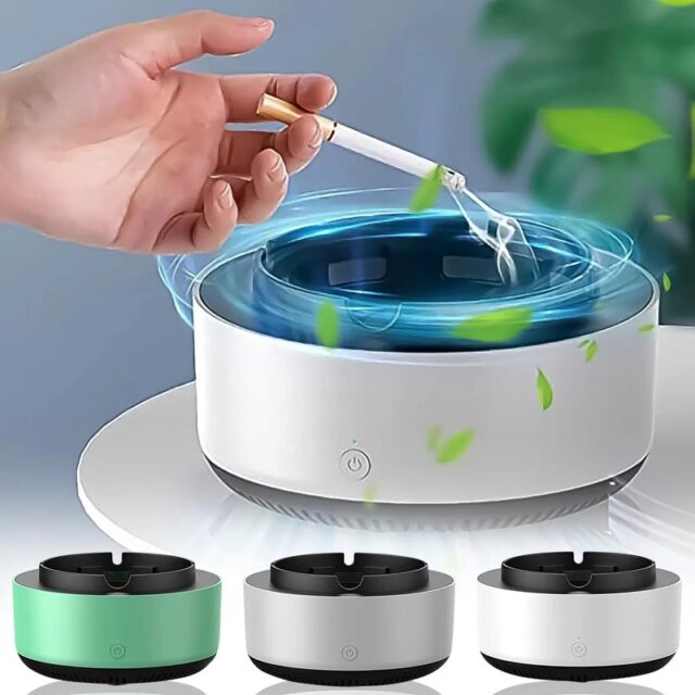 Smart Smokeless Ashtray with Air Purifier & Aroma