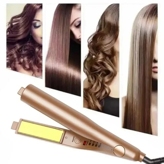 2-in-1 Hair Straightener & Curler with Negative Ions