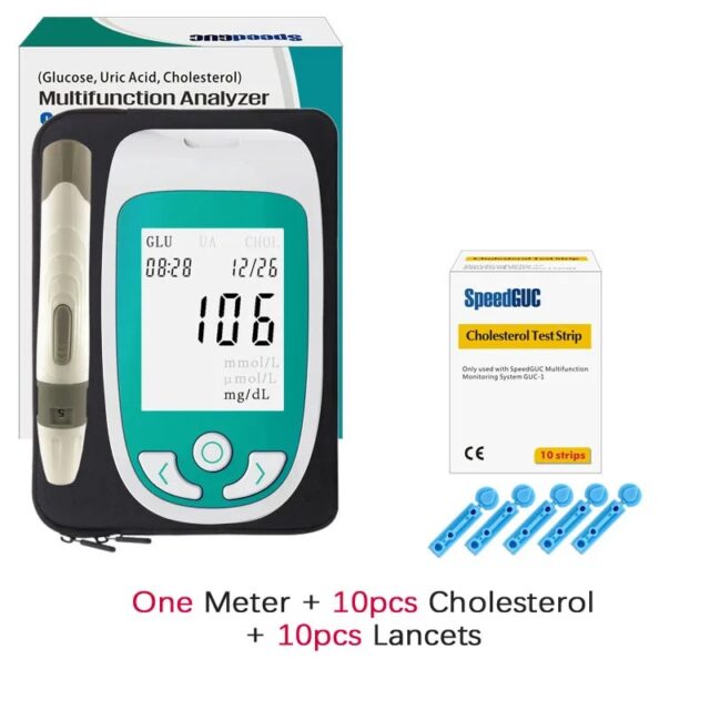 2-in-1 Monitor (Cholesterol & Uric Acid) Complete Set – Includes Lancing Device and Lancets - Image 10