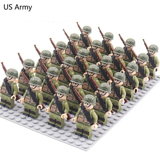 24-Piece Military Soldier Block Set with Weapons - Image 6