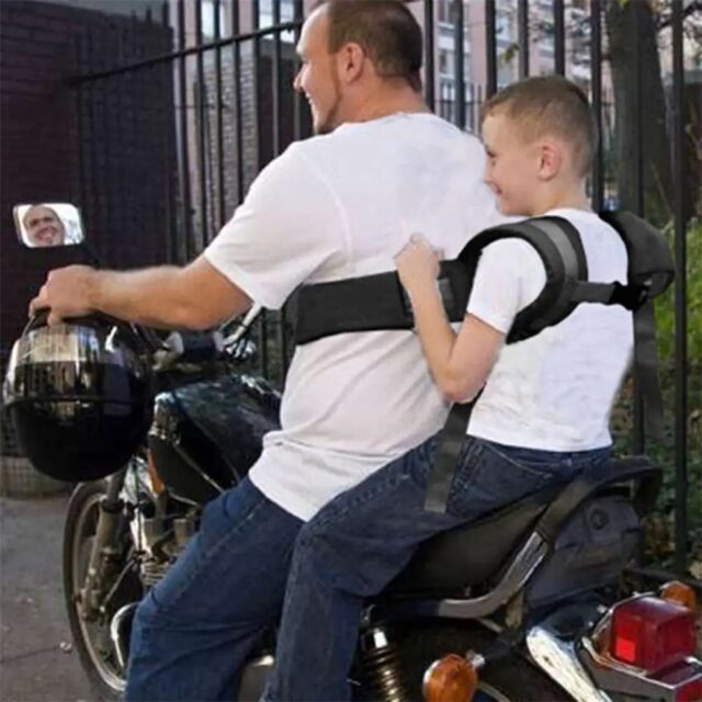 Adjustable Motorcycle Safety Harness for Kids with Buckle - Image 3