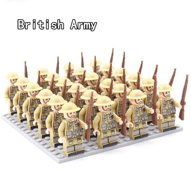 24-Piece Military Soldier Block Set with Weapons - Image 4