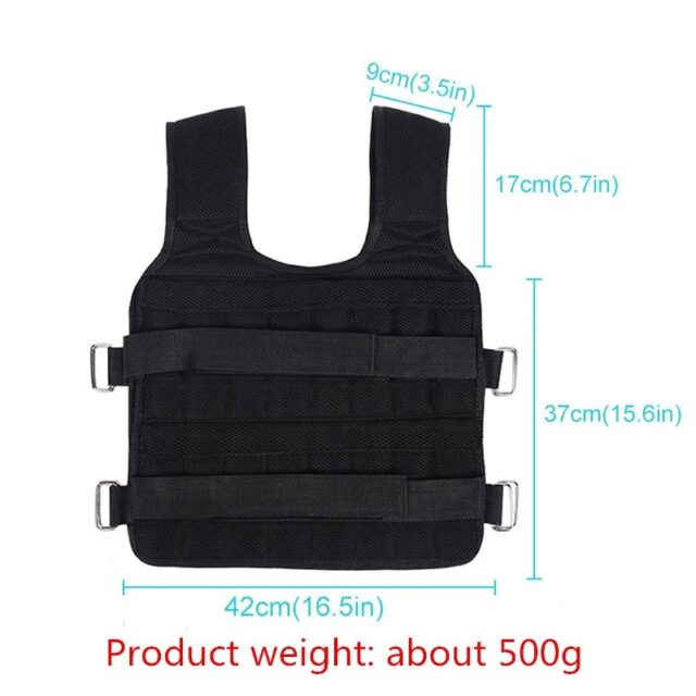 Adjustable 15KG Weighted Vest for Boxing, Running, and Training - Image 5