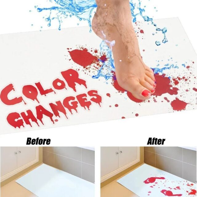 Bloody Color Changing Bath Mat - Image 4