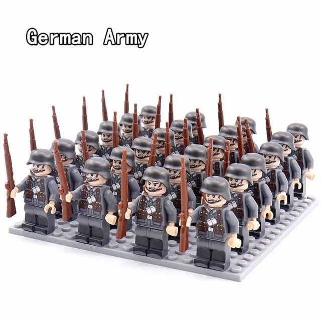 24-Piece Military Soldier Block Set with Weapons - Image 3