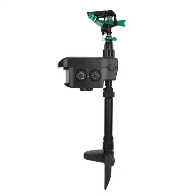 Solar Motion-Activated Sprinkler Animal Repellent & Irrigation System - Image 12