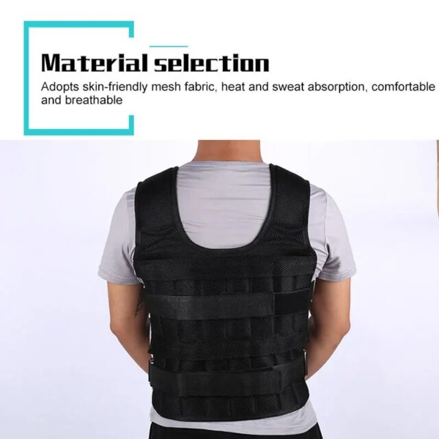 Adjustable 15KG Weighted Vest for Boxing, Running, and Training - Image 8