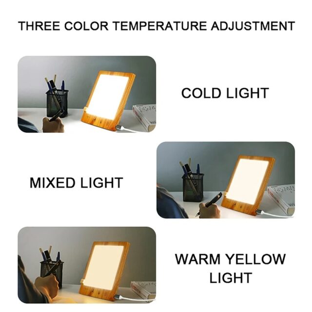 10,000 Lux LED Light Therapy Lamp with Touch Control - Image 4