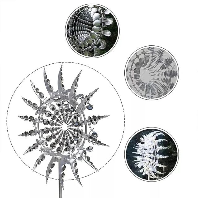 Wind Powered Kinetic Sculpture(12.2inx12.2in) - Image 7