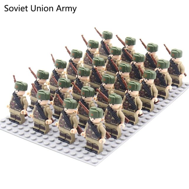 24-Piece Military Soldier Block Set with Weapons - Image 7