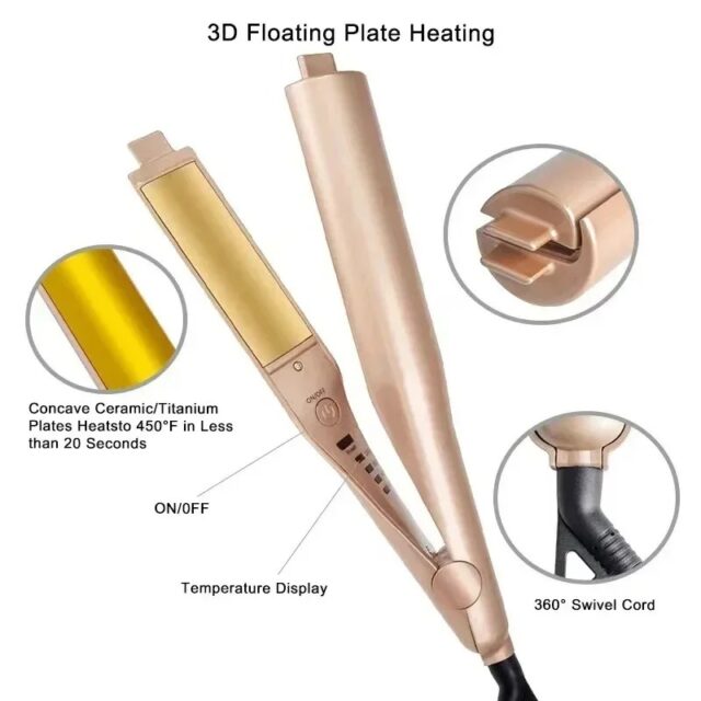 2-in-1 Hair Straightener & Curler with Negative Ions - Image 5
