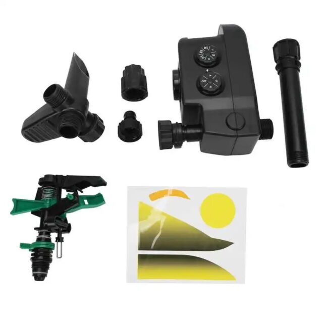 Solar Motion-Activated Sprinkler Animal Repellent & Irrigation System - Image 13
