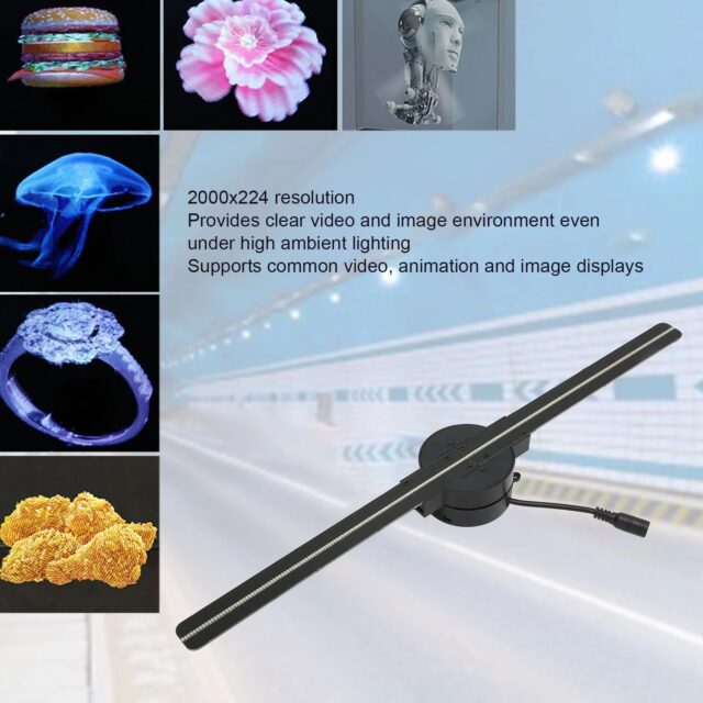 16.5in 3D Hologram Fan with 224 LED Beads - Image 6